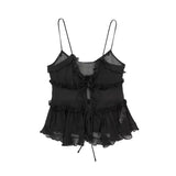 Fongt Net Red French Sexy Translucent Laminated Vest Top 7573426 4192047