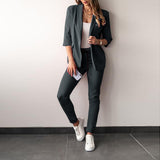 Fongt New Fashion Casual Suit Suit Women's Two-Piece Set