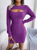 Shooting 2025 Autumn And Winter Sexy Hollow Buns Hips And Hips Skirt Sweater Skirt Women's