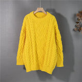 Y2K 2022 Pullovers Vintage Oversized Fashionable Knitted Elegant New Autunm Winter Women Sweaters Wild Tops