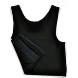 Women Casual Breathable Buckle Short Chest Breast Binder Trans Tops Shaper Cosplay Vest Tank