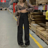 Street High Waist Corduroy Pants-Outfit