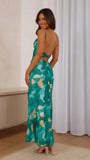 Fongt Summer Fashion New Sexy Sling Back Hollow New Printed Dress 23069-Outfit