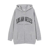 Style Lazy Cardigan Hoodie 2024 Spring And Autumn Oversize Zipper Jacket Couple Style-Outfit