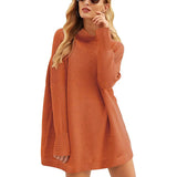 Fongt Only For Fashion Women's Top Jumper Turtleneck Loose Knit Sweater