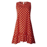 Casual Slim Thin Party O Neck Dot