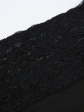 Lace Splice Off Shoulder Long Sleeve Tee-Outfit
