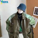Women's PU Leather Jacket Varsity Jackets 2022 Bomber Jacket Parkas Women Fashion Black Coat Elegant Zipper Female