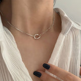 Square Shell Necklace-Outfit