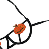 Halloween Strip Steel To Pumpkin Demon Strap Bikini Role-Playing Lingerie
