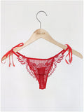 Sex Water-Soluble Lace Lace Bilateral Strap Hollow Lady Low-Rise Underwear