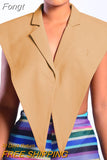 Women Notched Collar Faux Leather PU Tank Tops Ladies Sexy Sleeveless Shawl Vest 2023 Fall Harajuku Lolita