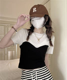 College Style T-Shirts For Women's Summer New Summer New Net Red Explosion Short-Sleeved Blouse