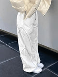Pintuck Detail Straight Leg Pants-Outfit