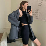 Fongt Taste Chic Temperament Sexy Irregular Design Reveals Umbilly Body Weight Loss-Hender Sling