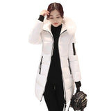 Cotton-Padded Jacket Women Coat New Winter Korean Version Slim Down Padded Jacket Women Long Plus Thick Cotton-Padded Jacket Women-Outfit