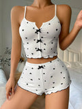 Fongt New Heart-Shaped Print Bump Color Home Clothes Front Thairy Sling