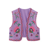 New Embroidery Cardigan Fashion Vest 6895023-Outfit