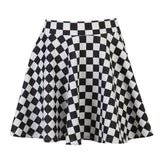 Dark Mall Gothic Grunge Plaid Women Mini Skirts Pleated Black Punk Aesthetic Emo Alt Clothes Harajuku Sexy Streetwear
