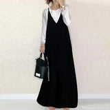 Fongt Solid Color 2025 Summer New Women's Slings Pure Color Casual Loose Broad Leg Pants