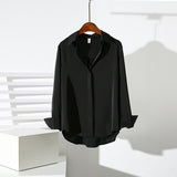 Fongt Red Dingy Shirt Long Sleeve Commuting Professional Blouse Spring And Autumn Anti- Wrinkling Temperament Shirt