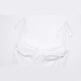 Spring Series Laminated Decorative Poplin Suspender Dress 2673072-Outfit