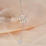 Aesthetic Star Necklace-Outfit
