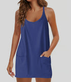 Fongt Summer Explosion Lady Slings Joint Shorts Dressing Dress Casual Set