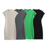 New Stretch Slim Knitted Mini Dress 5039644-Outfit