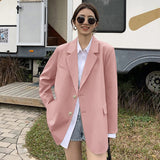 Fongt Suit Jacket Female 2024 Spring And Autumn New Korean Version Loose Design Sense Casual Temperament Suit Jacket-Outfit