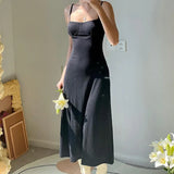 Black Bodycon Ribbed Maxi Dress-Outfit