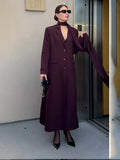 Fongt The Autumn Of 2025, The New Design-Sensitive Scarf Shawl Slimmed-Up Women's Wind Coat