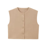 New Series Breasted Round-Neck Vest 2532178-Outfit