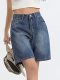 vintage denim bermuda