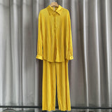Net Color Press Fold Suit-Outfit