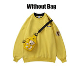 Style Women Oversized Harajuku Hoodies Thick Sweatshirts Cute Kawaii Pullover Winter Warm Couple Clothing Tops with