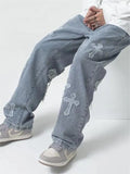 men's vintage jeans with cross