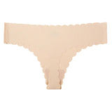 Fongt Lady One-Thick Thread Wave Side Cotton Crotch Low-Waist Bikini Trousers