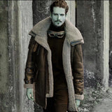 Fongt Winter New Imitation Leather Velvet Men's Coat Station Explosion Thick Coat Black Five