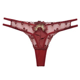 Fongt Embroidery Ladies Thong Underwear