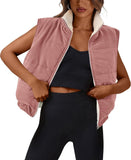 Fongt Ms. Autumn And Winter New Vest Lamb Zipless Double-Sided Warm Jacket Jacket