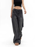 Vintage Wash High Waist 90s Baggy Jeans-Outfit