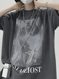 Men's Mist Ghost Graphic Tee-Outfit