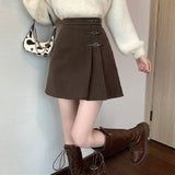 Fongt Hair, The Half-Dress Skirt Large-Size Skirt Women's Autumn And Winter New Fat Mm High Waist Showing Thin Crotum Skirt