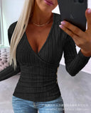 Women's Ruffle Button Shirt-ODS4431 Collection-Outfit