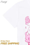 Graphic T-shirt Women 2023 Summer Clothes Korean Style Short Sleeve Fashion T-Shirts Female Casual Tee Shirt Tees