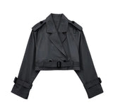 Fongt New Women's Short Cut Wind Coat Jacket Jacket Female B62529