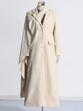 Fongt The Autumn Of 2025, The New Design-Sensitive Scarf Shawl Slimmed-Up Women's Wind Coat