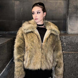 Fongt Women's Clothing Explosion Fashion Casual Fur Jacket Jacket