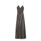 New Silk Satin Texture Lingerie Sexy Dress 8325840-Outfit